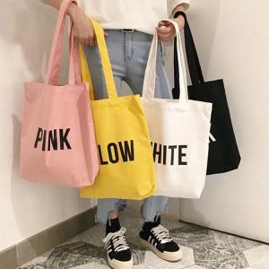  Natural Color Organic Canvas Tote Bag Cotton Canvas Shopping Bag